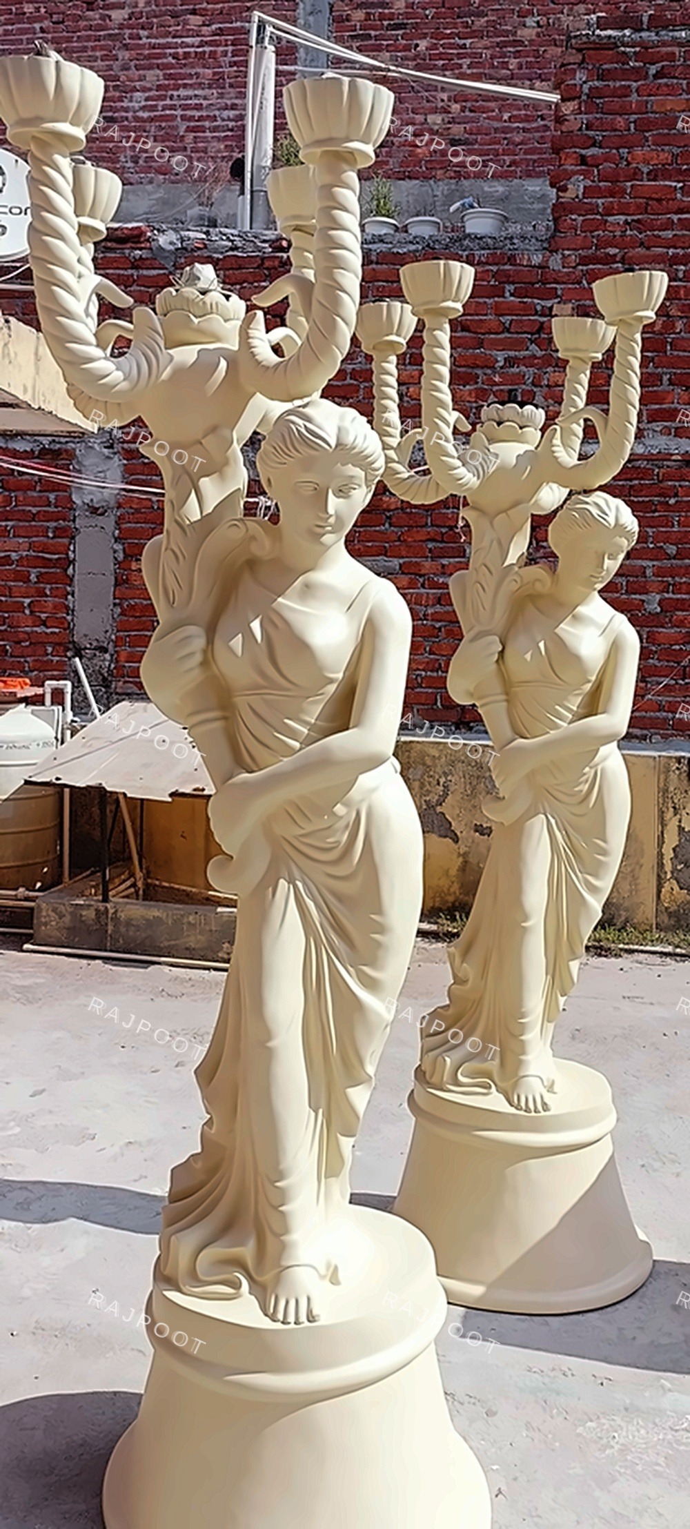 Three Tier Cherub Fiberglass Fountain Sculpture