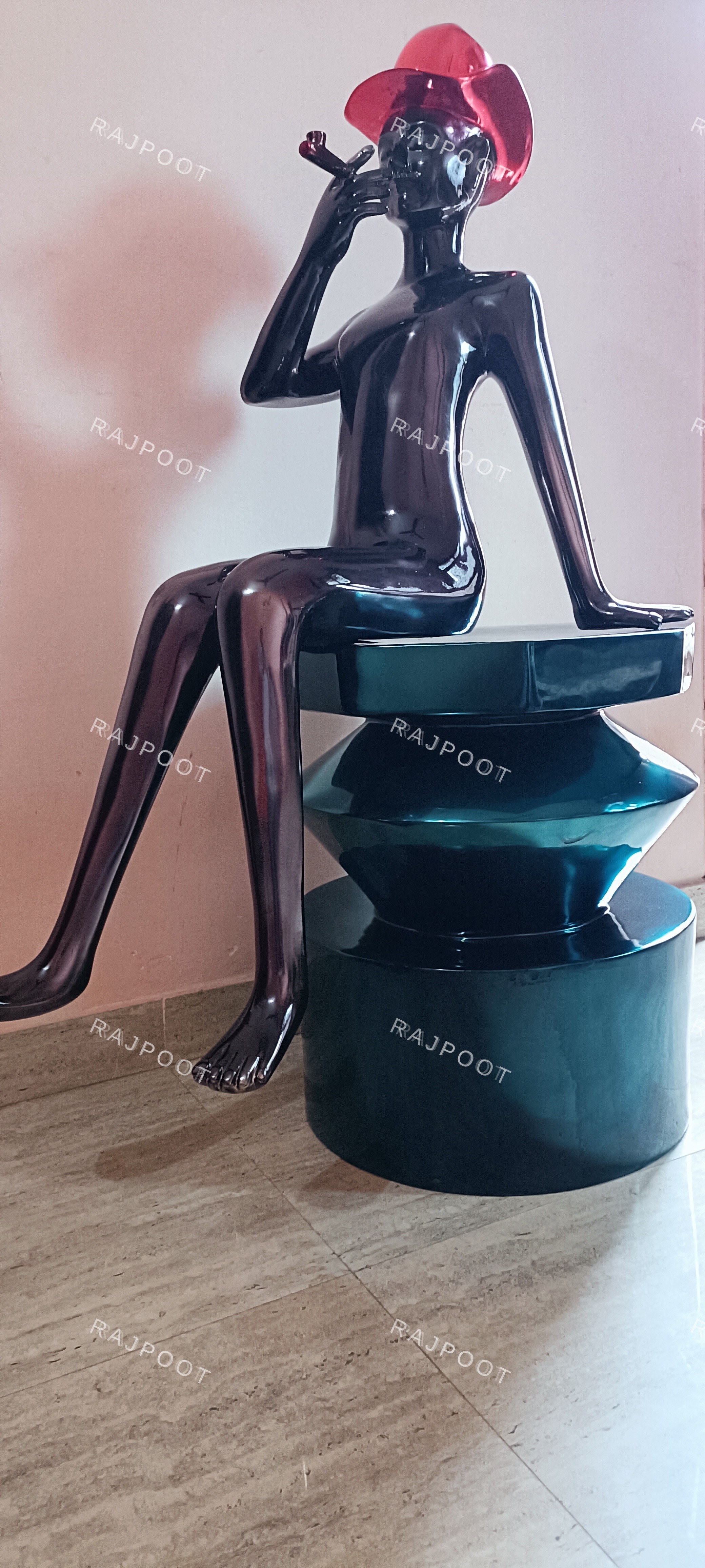 Cigar Man Fiberglass Sculpture