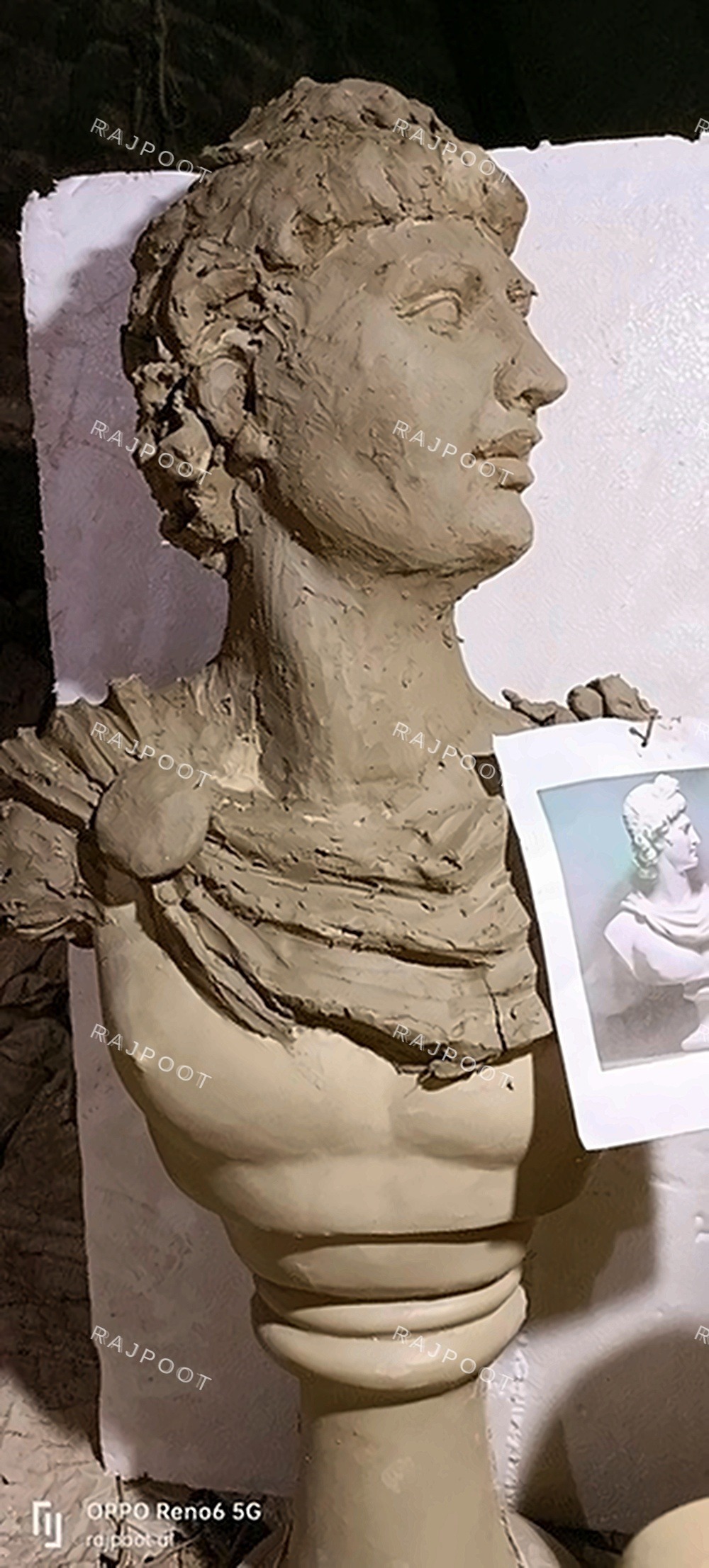 Custom Portrait Clay Bust Sculpture