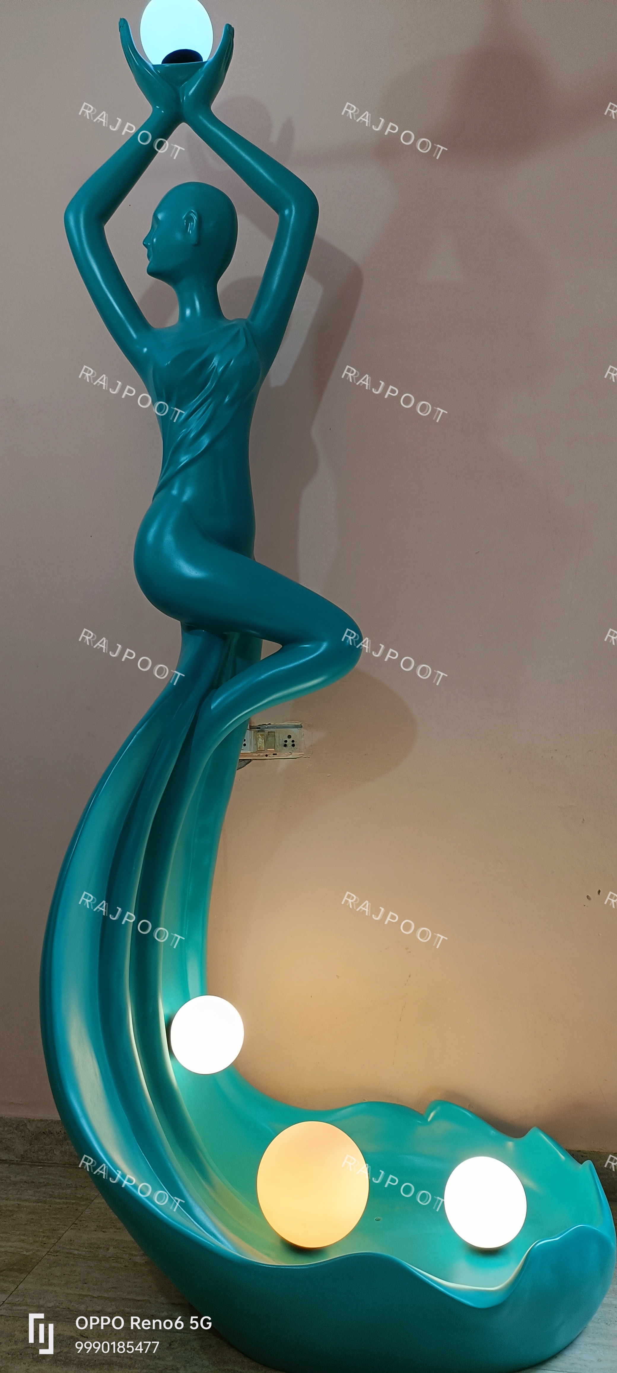 Modern Floor Lamp with Globe Lights