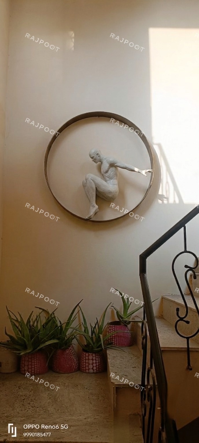 Diving Figure Ring Wall Art