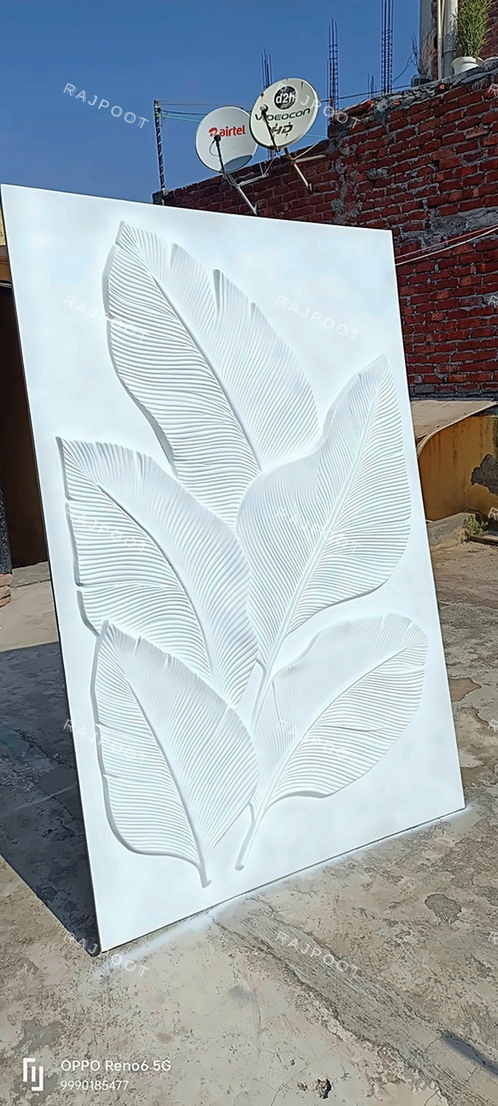Leaf Feather Fiberglass Wall Panel