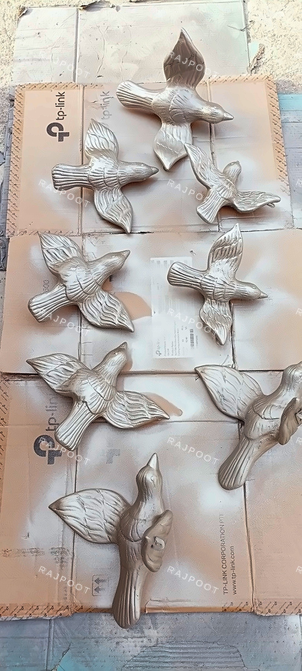 Flying Birds Set Fiberglass Wall Decor