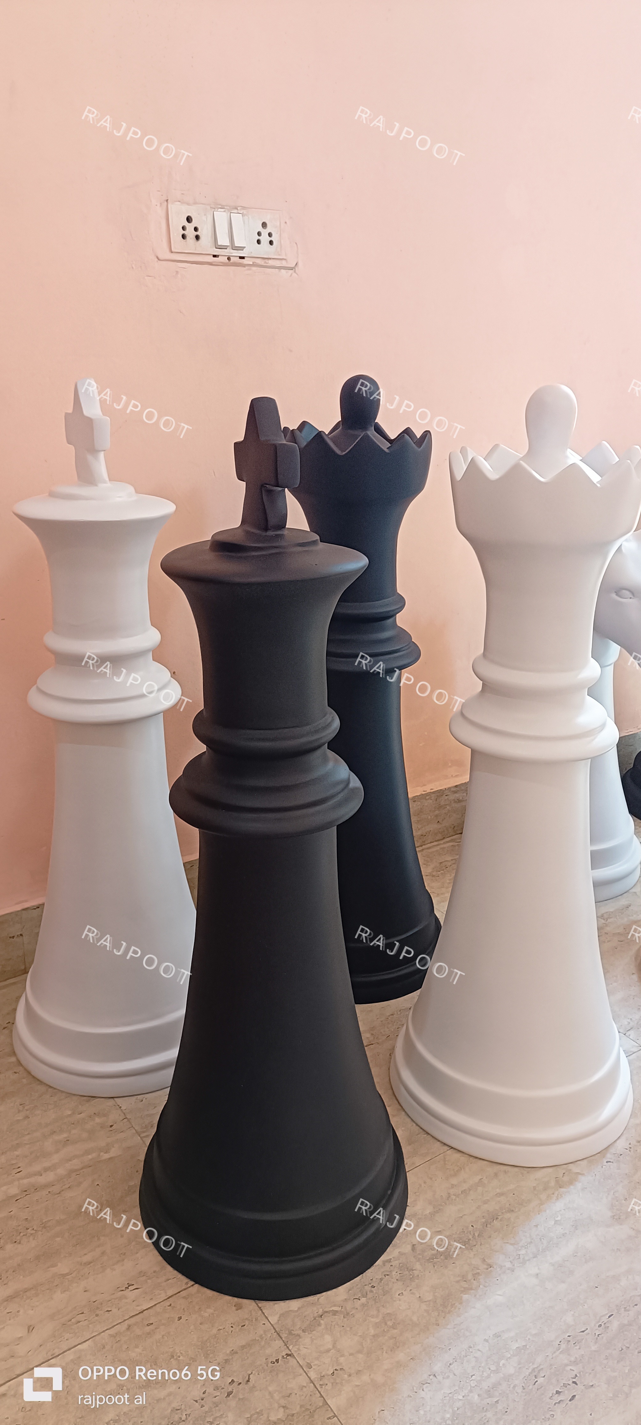 Giant Chess Piece Decor