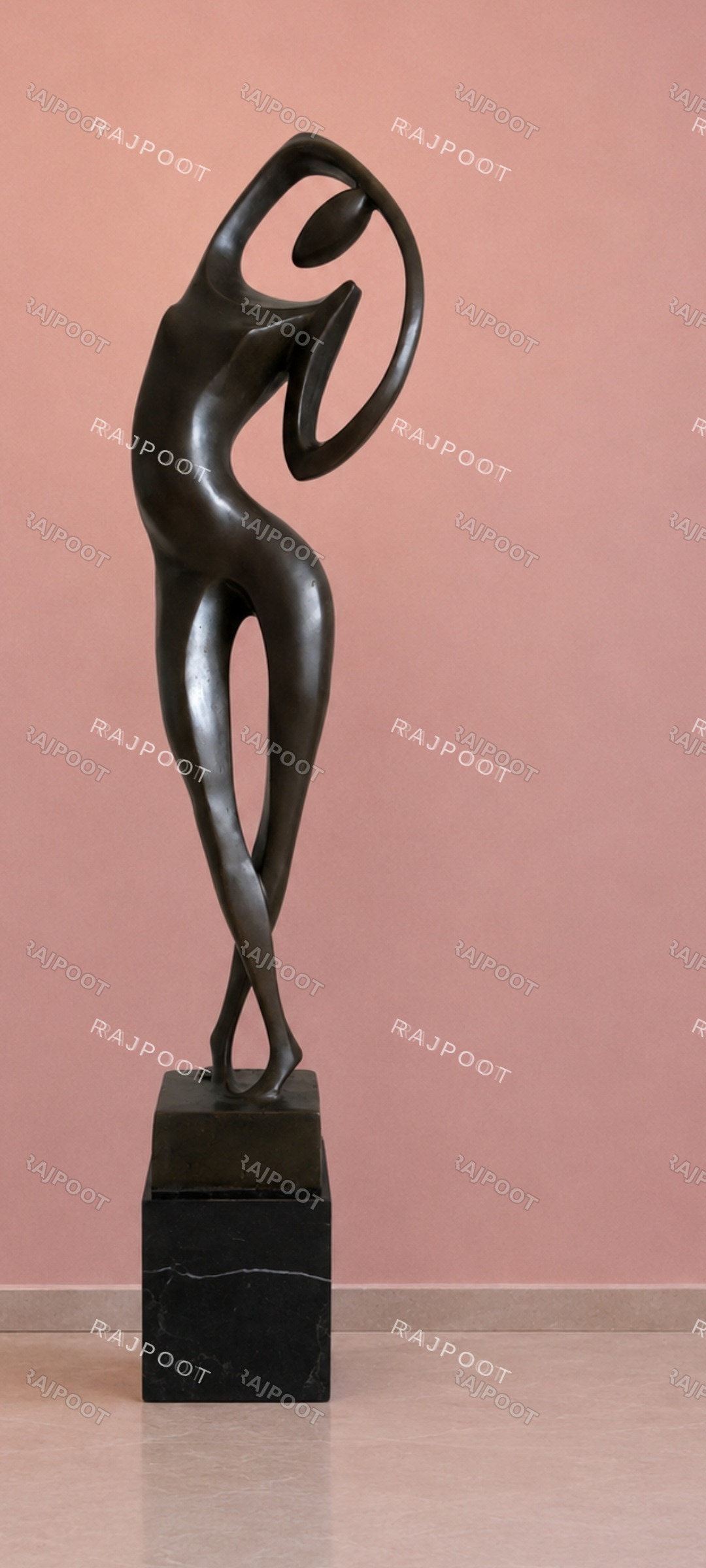 Graceful Curve Dancer Fiberglass Sculpture