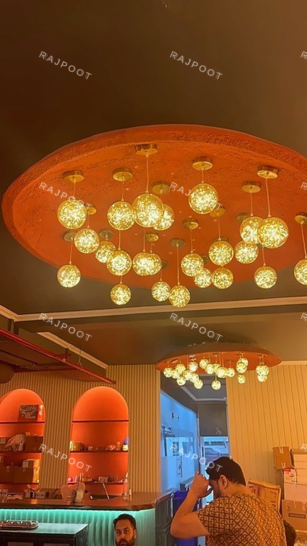 Multi Bulb Round Ceiling Light Fixture