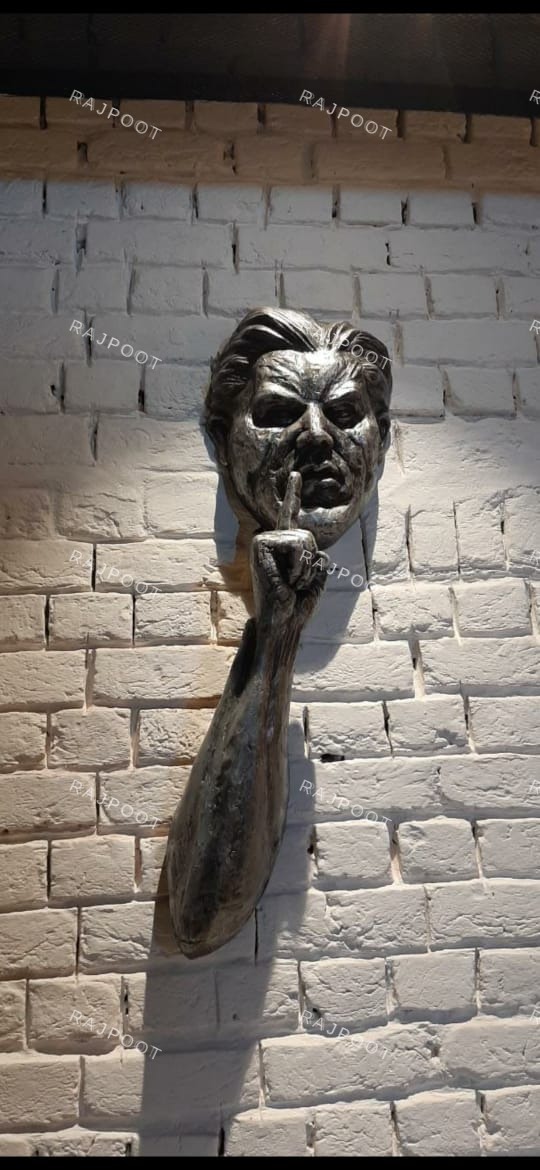 Silencing Face Wall Decor