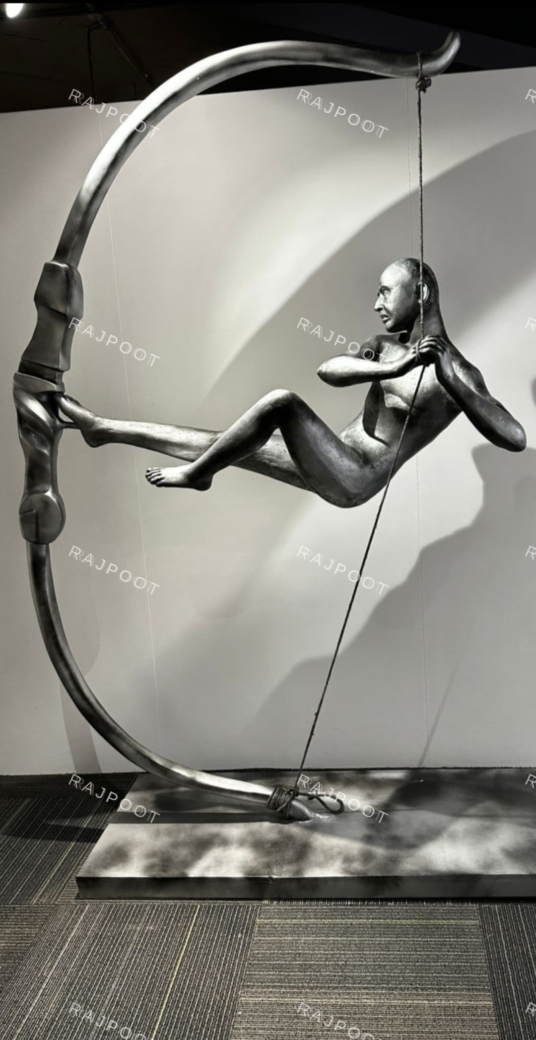 Swing Figure Fiberglass Floor Decor