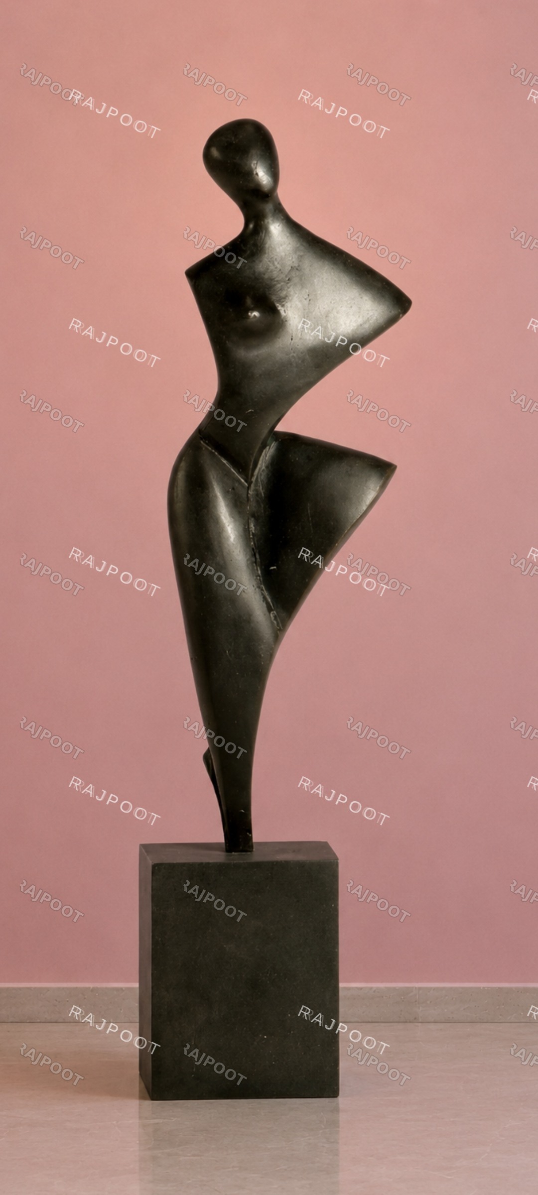 Twirling Woman Fiberglass Sculpture
