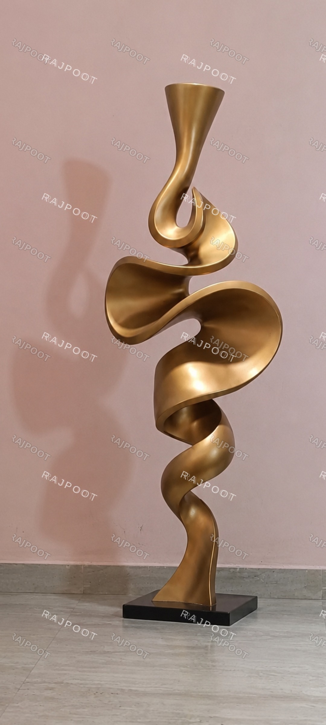 Twisted Ribbon Vase Fiberglass Sculpture